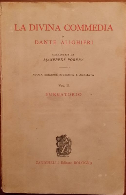 La divina commedia.  Vol II Purgatorio,Dante Alighieri,Zanichelli