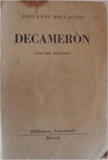 Decameròn. Volume Secondo Giovanni Boccaccio Rizzoli
