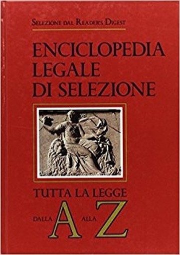 Enciclopedia Legale Di Selezione Tutta La Legge Dall'A Alla Z Bovio, Corso Selezione Dal Readerê¼S Digest, 1987