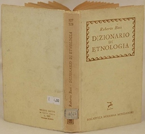 Dizionario Di Etnologia. Roberto Bosi Mondadori 