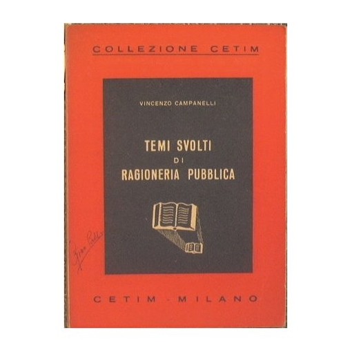 Temi Svolti Di Ragioneria Pubblica Campanelli Vincenzo Cetim 