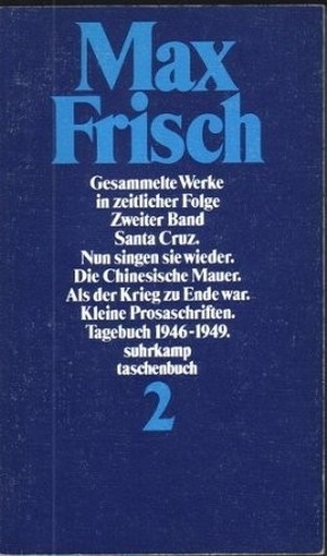 Gesammelte Werke In Zeitlicher Folge 2 Max Frisch Suhrkamp Verlag 