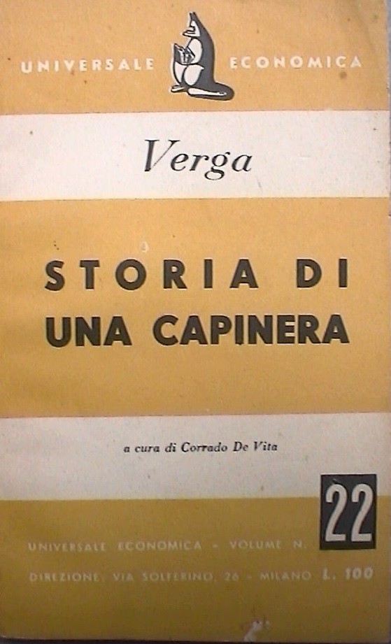 Storia Di Una Capinera Verga Universale Economica 