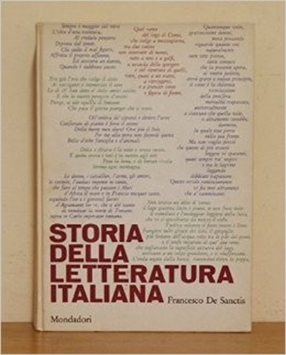 Storia Della Letteratura Italiana  Francesco De Sanctis Mondadori 