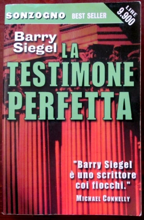 La testimone perfetta,Barry Siegel,Sonzogno