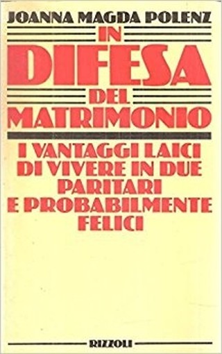 In Difesa Del Matrimonio Polenz Joanna Magda Rizzoli 