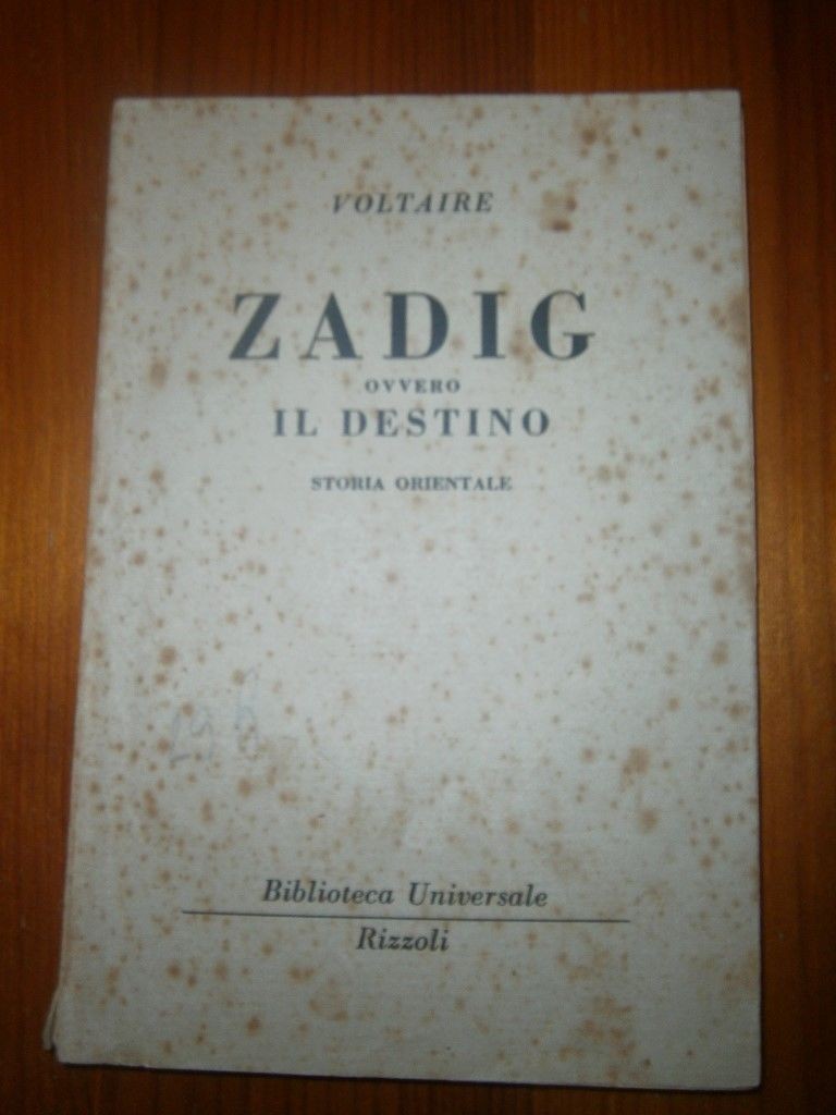 Zadig,Voltaire,Biblioteca Universale Rizzoli