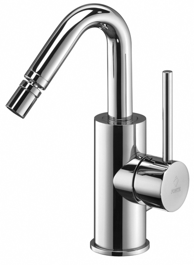 LIGHT Miscelatore bidet girevole Scarico Automatico 1' canna d.20 tonda uncino