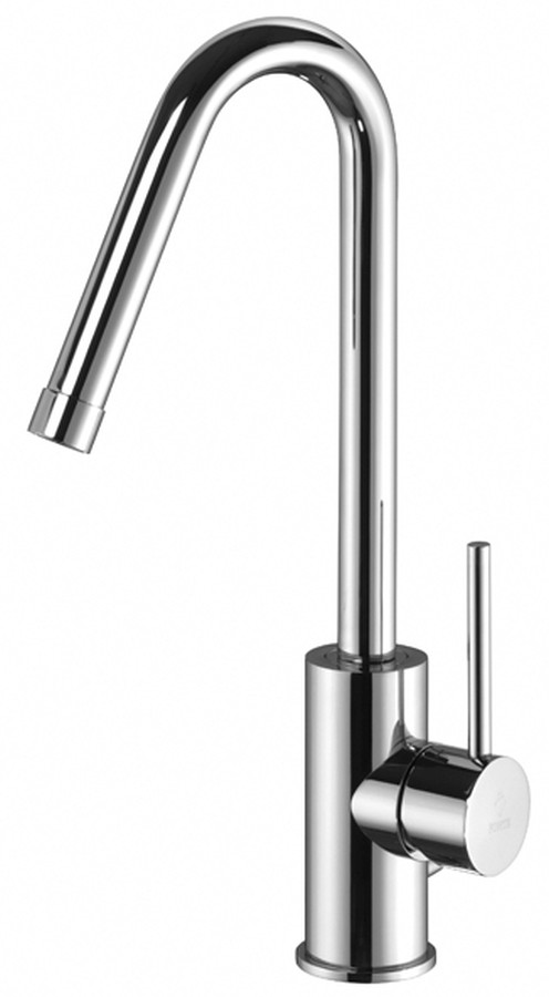 LIGHT Miscelatore lavabo girevole Scarico Automatico 1' 1/4 canna d.20 tonda uncino