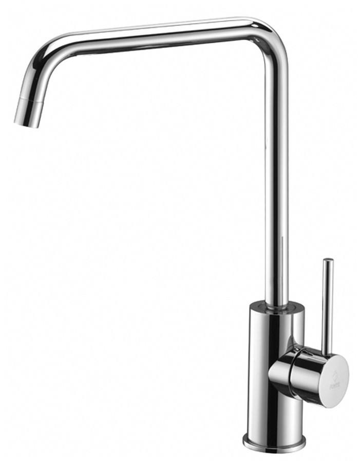 LIGHT Miscelatore monoforo lavello canna d.18 2 pieghe