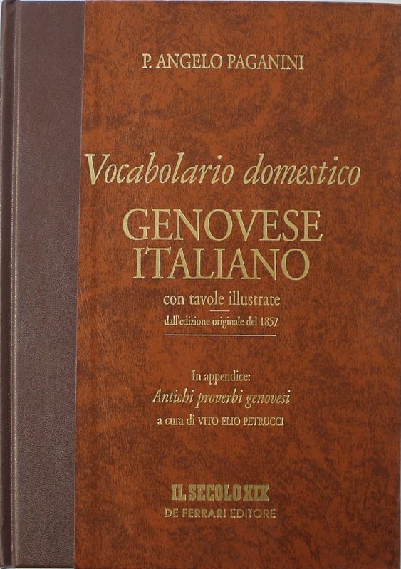 Vocabolario domestico genovese italiano con tavole illustrate