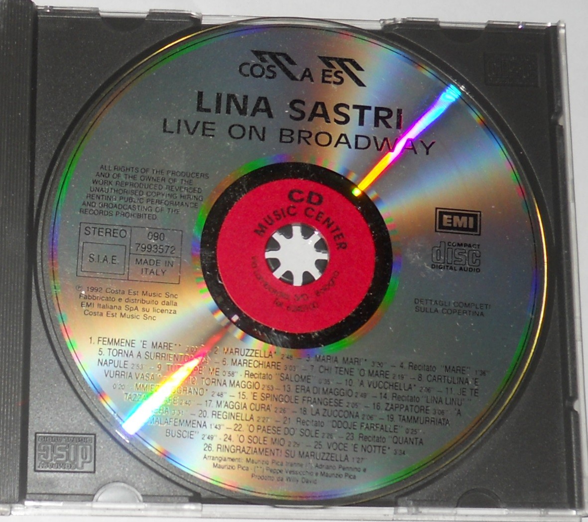 Lina Sastri - Live on Broadway