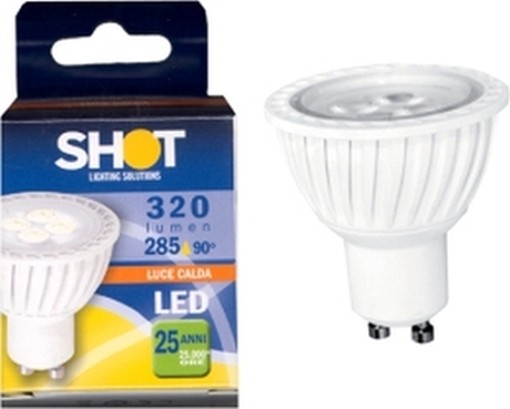 SHOT LAMPADE LAMPADINE LED DICROICHE 230V.320/5W GU10