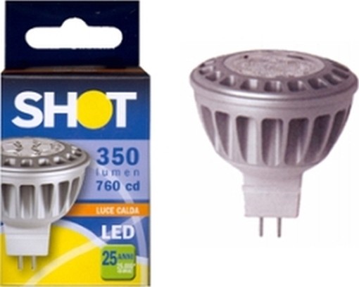 SHOT LAMPADE LAMPADINE LED DICROICHE 12V.430/6W GU5,3