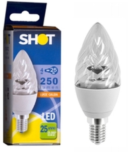SHOT LAMPADE LAMPADINE LED TORTIG.CHIARE E14 250/4W