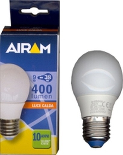 AIRAM LAMPADE LAMPADINE RISPARMIO ENERGETICO AIRAM E27 SFERA 7W