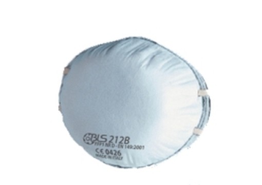 PEZZI 10-MASCHERE ANTIPOLVERE BLS 212B FFP1 SENZA VALVOLA