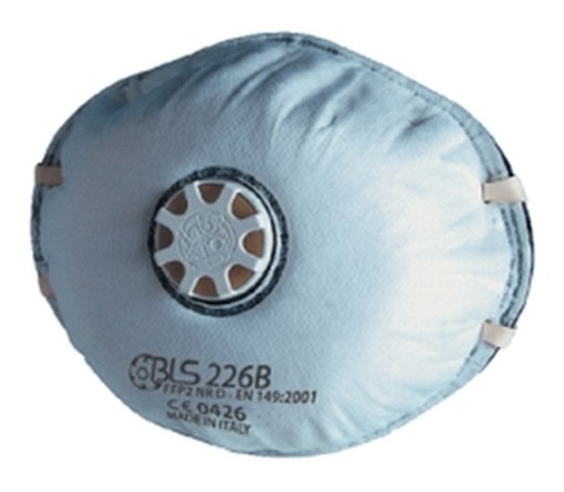 PEZZI 10-MASCHERE ANTIPOLVERE BLS 226B FFP2 CON VALVOLA