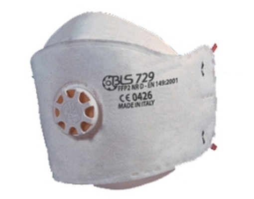 PEZZI 10-MASCHERE ANTIPOLVERE BLS 729 FFP2 CON VALVOLA