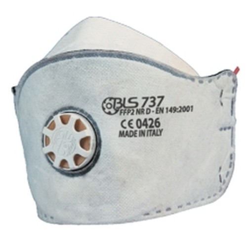 PEZZI 10-MASCHERE ANTIPOLVERE BLS 737 FFP2 CON VALVOLA