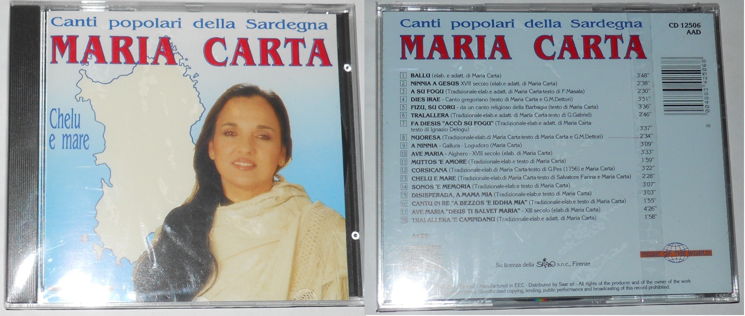 MARIA CARTA - Canti Popolari della Sardegna