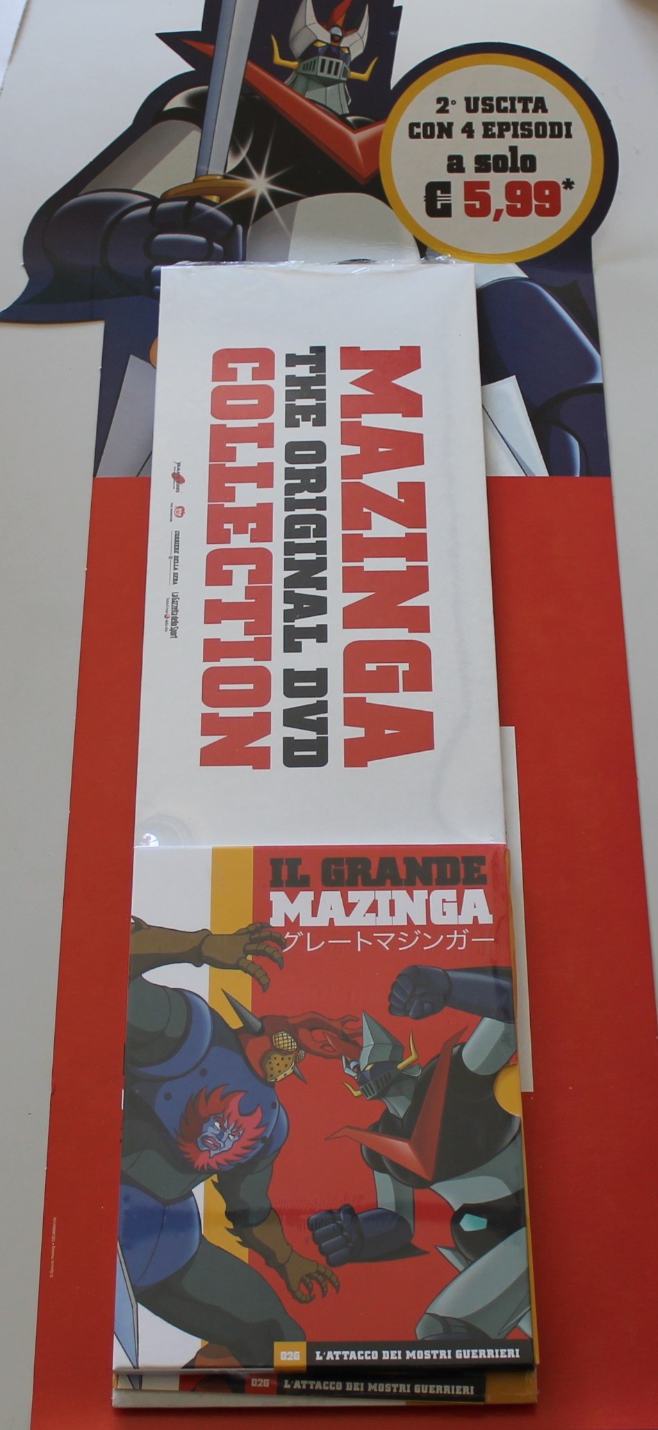 DVD SERIE IL GRANDE MAZINGA USCITA 2, L'ATTACCO DEI MOSTRI GUERRIERI