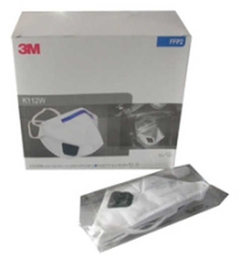 PEZZI 10-MASCHERE ANTIPOLVERE 3M K112W FFP2 CON VALVOLA 