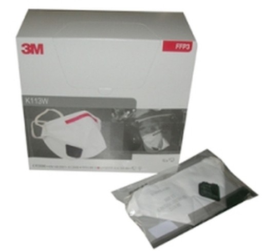 PEZZI 10-MASCHERE ANTIPOLVERE 3M K113W FFP3 CON VALVOLA 