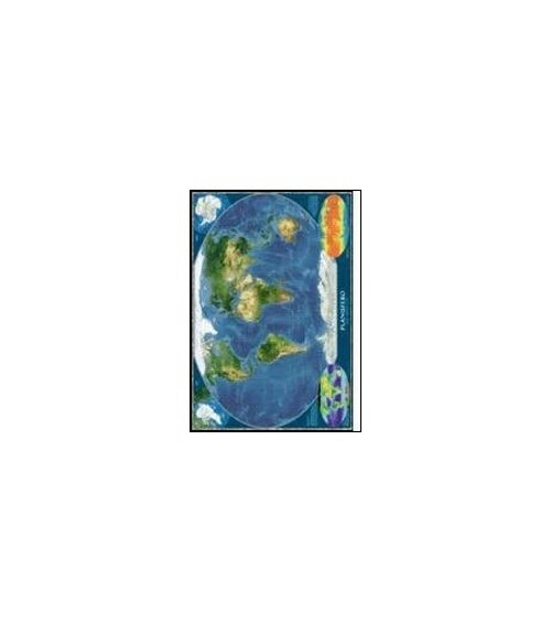 MONDO PLANISFERO DAL SATELLITE 109X