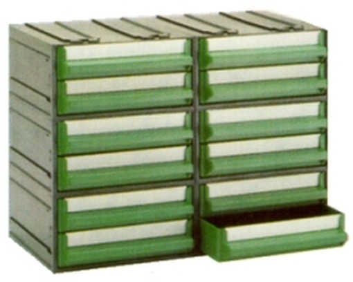 CASSETTIERE MOBIL PLASTIC B 12 CASSETT