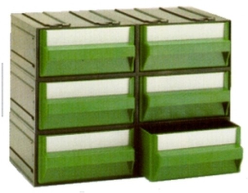 CASSETTIERE MOBIL PLASTIC C 6 CASSETT