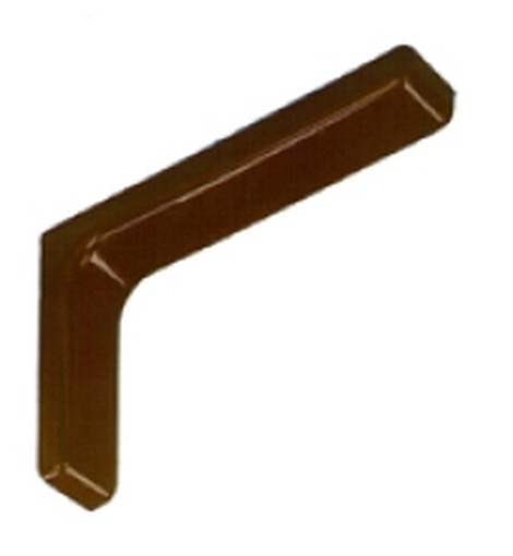 PEZZI 2-REGGI MENSOLE LEONARDO CM.24 MARRON