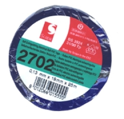 PEZZI 10-NASTRO ISOLANTE BLU MM.19X25M.