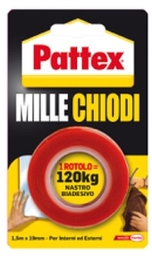 PEZZI 12-NASTRO BIADESIVO MILLECHIODI 19X1,5