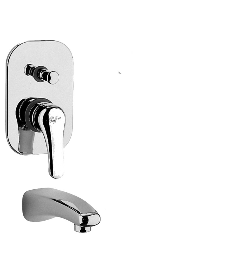 NETTUNO Gruppo incasso con deviatore + bocca/duplex