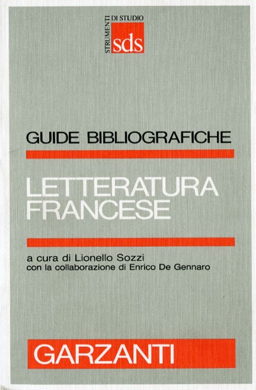 LETTERATURA FRANCESE