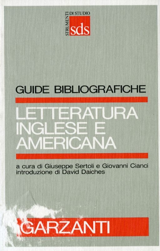 LETTERATURA INGLESE E AMERICANA