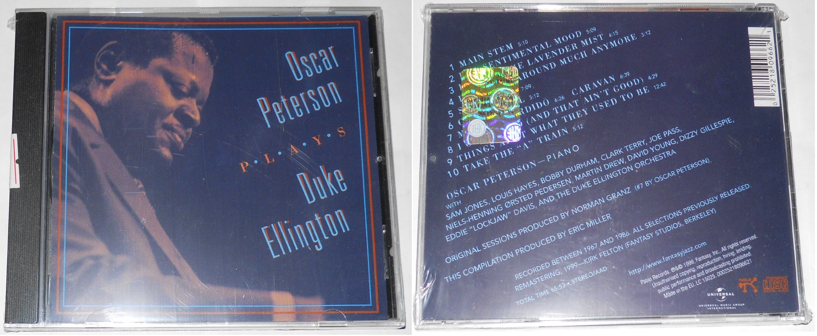 OSCAR PETERSON PLAYS DUKE ELLINGTON