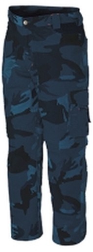 PANTALONI ZIP MIMETICI BLU 8029N L