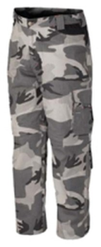 PANTALONI ZIP MIMETICI GRIGIO 8029N L