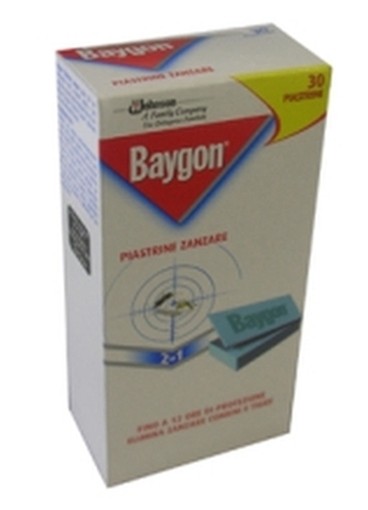PEZZI 6-PIASTRINE ANTIZANZARIERA BAYGON 30PZ