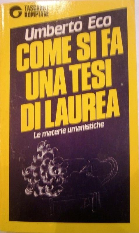 Come si fa una tesi di laurea. Le materie umanistiche