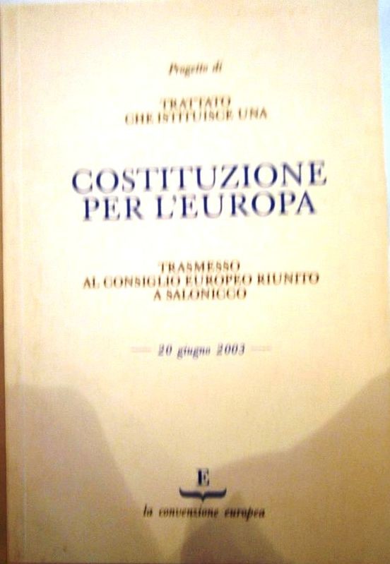 Progetto di trattato che istituisce una Costituzione per l'Europa