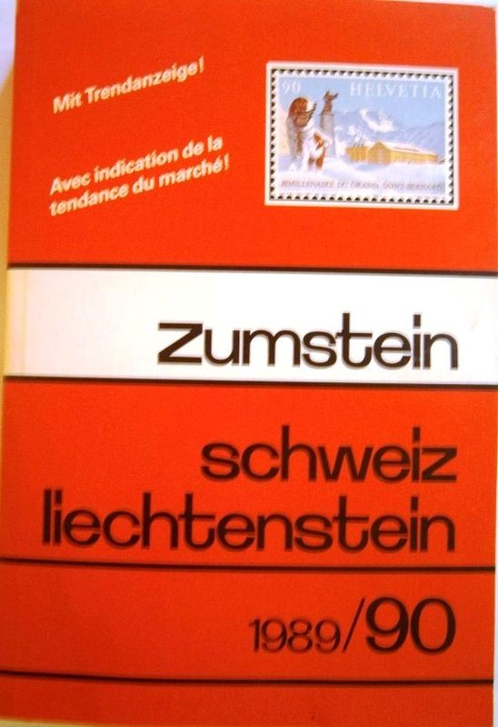 Zumstein. Schweiz liechtenstein 1989/90