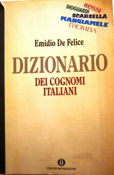 Dizionario dei cognomi italiani