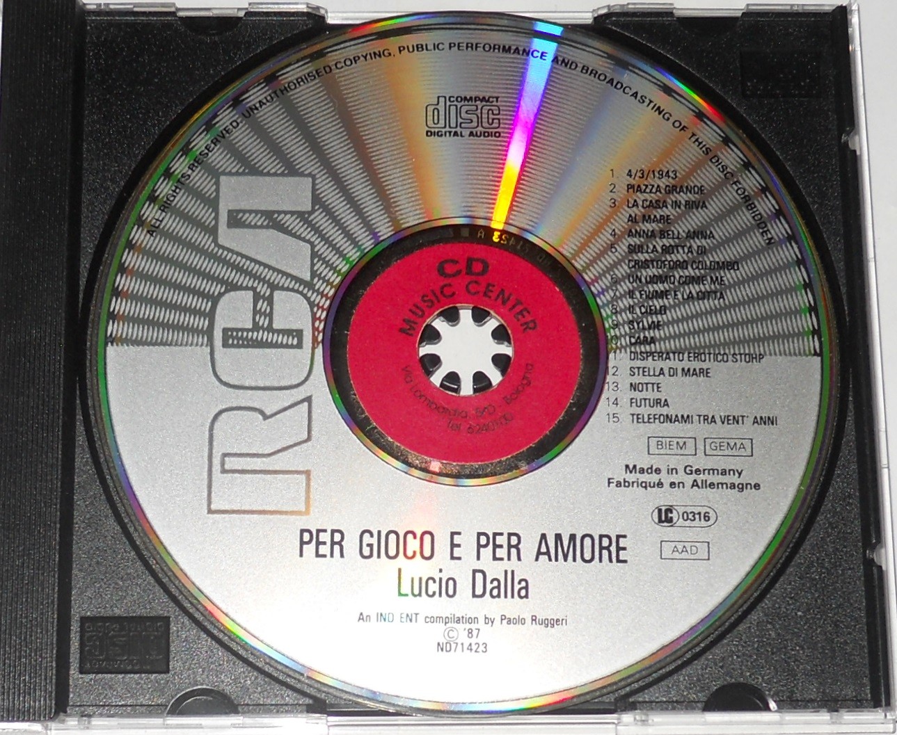 Lucio Dalla - Per gioco e per amore
