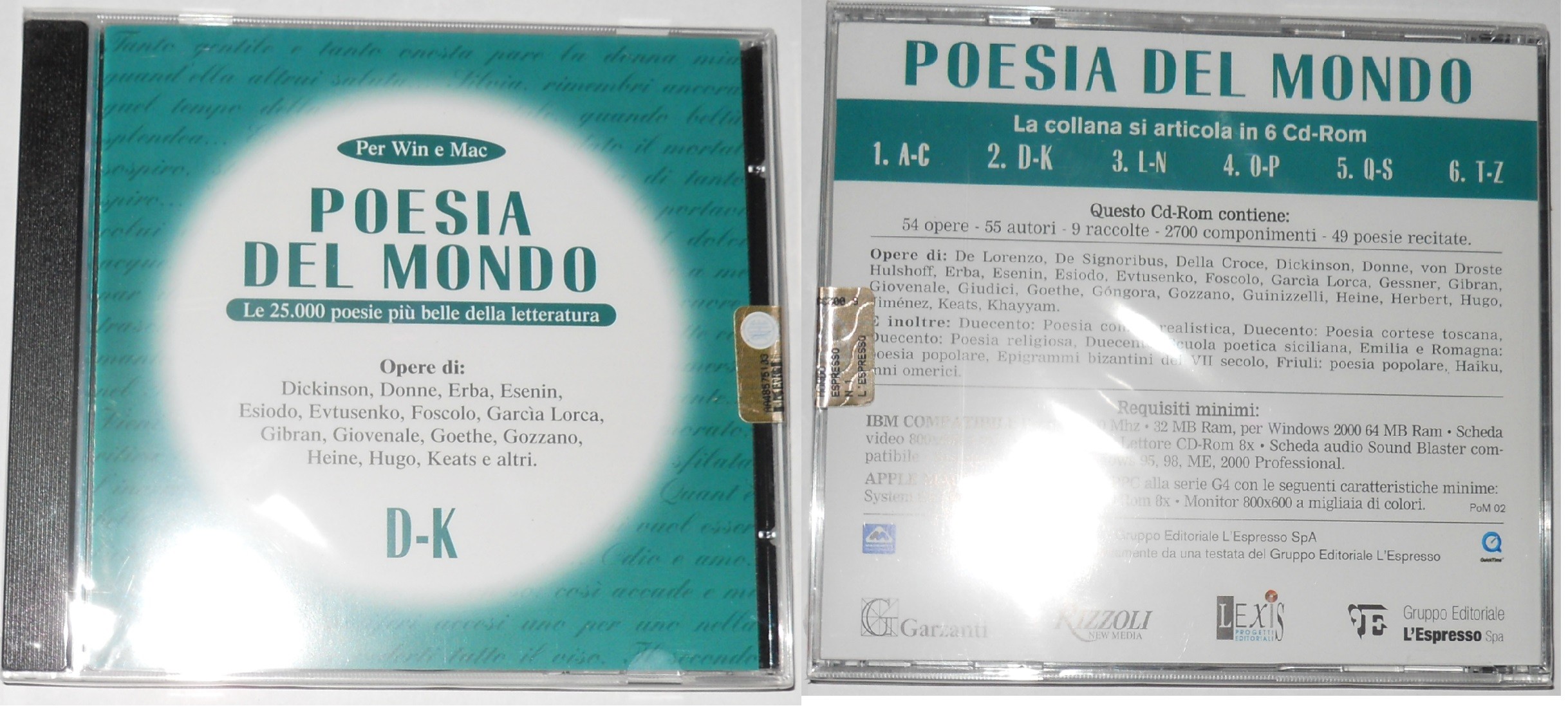 Poesia del Mondo D-K