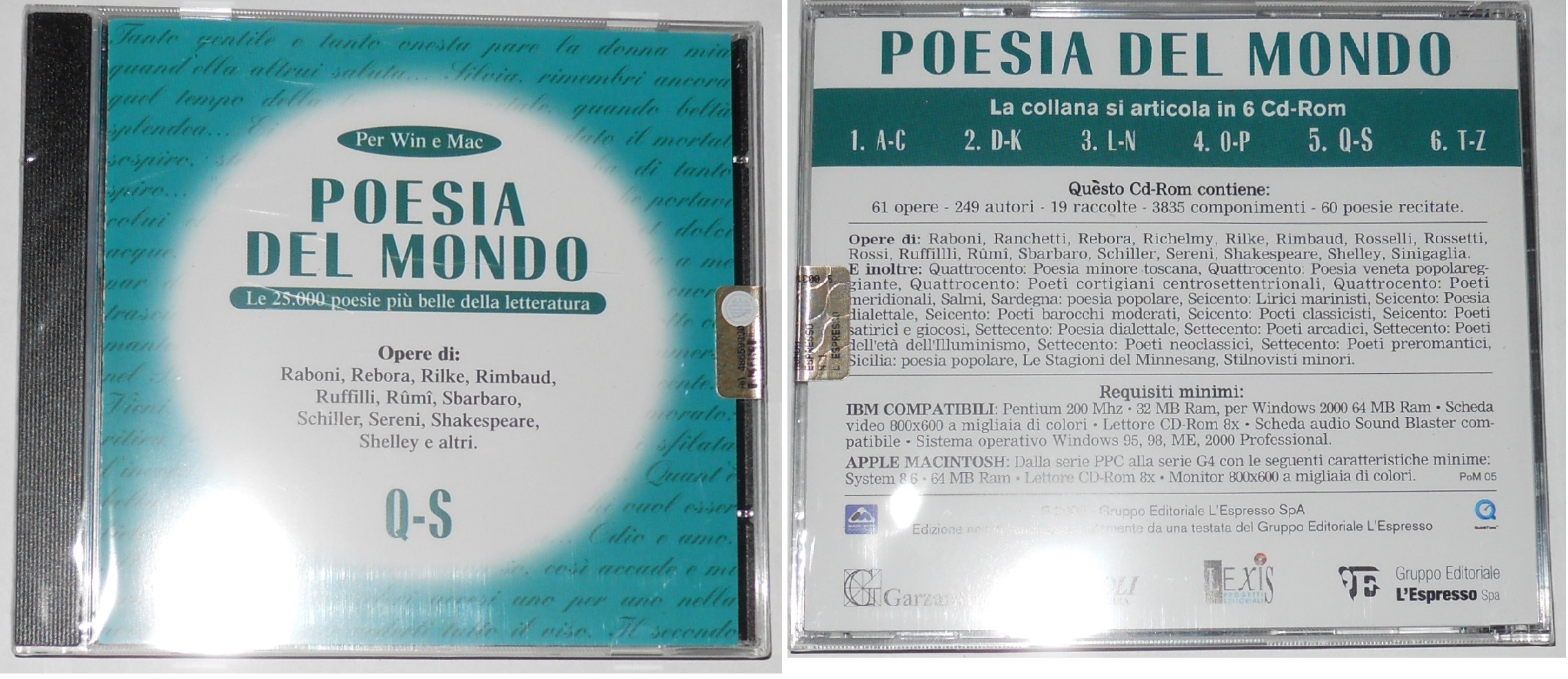 Poesia del Mondo Q-S