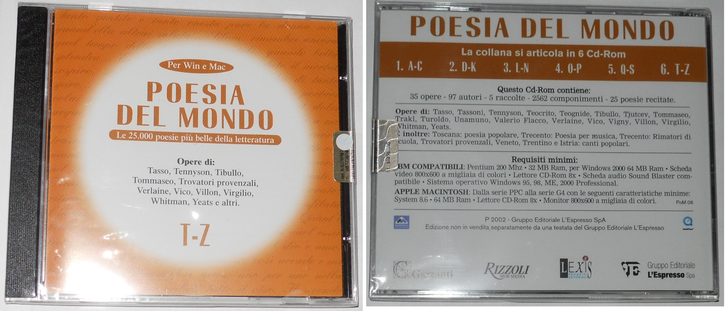 Poesia del Mondo T-Z 