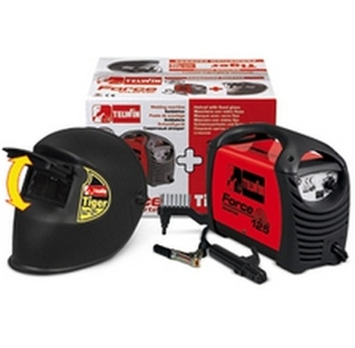 SALDATRICI INVERTER + MASCHERA TIGER TELWIN FORCE 125+TIGER